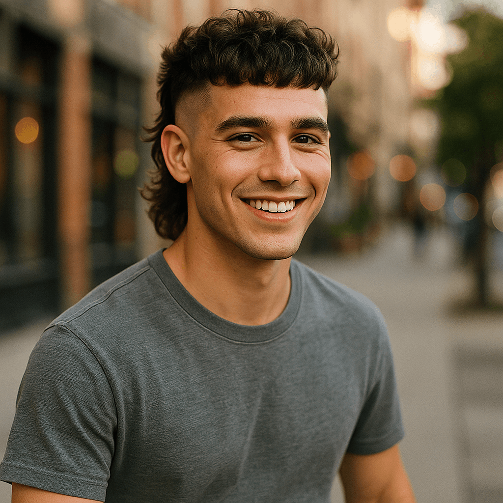 burst fade mullet