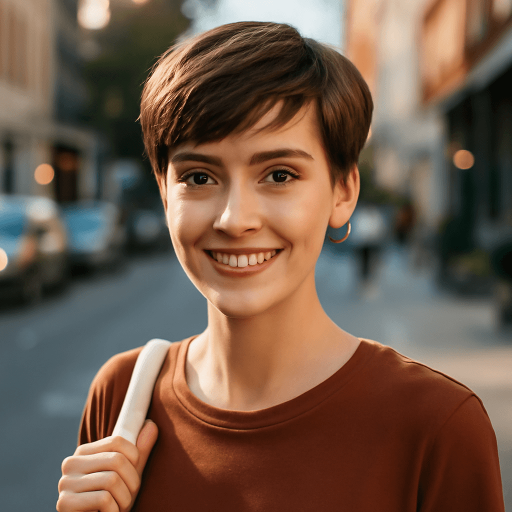 long pixie cut
