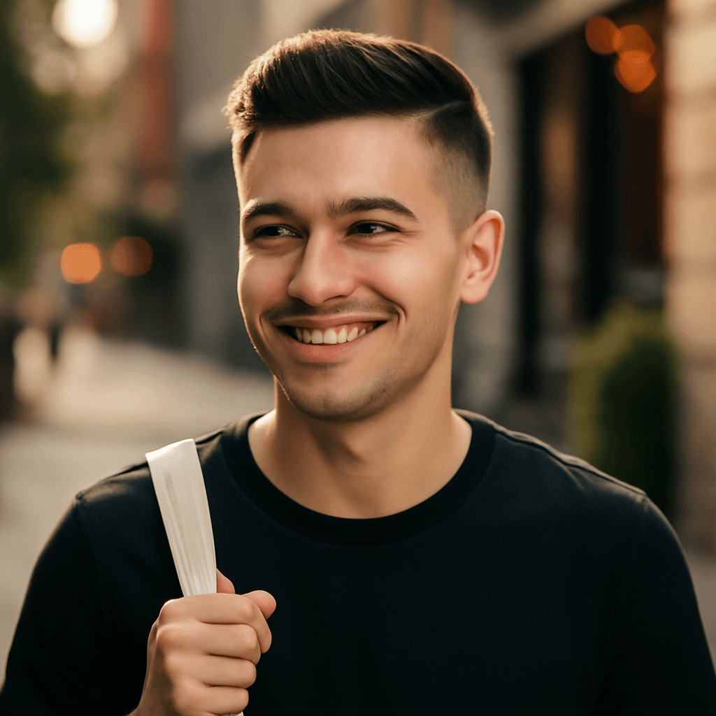 mid fade haircut