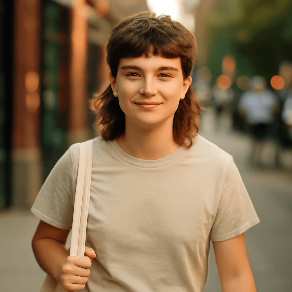 mullet hair