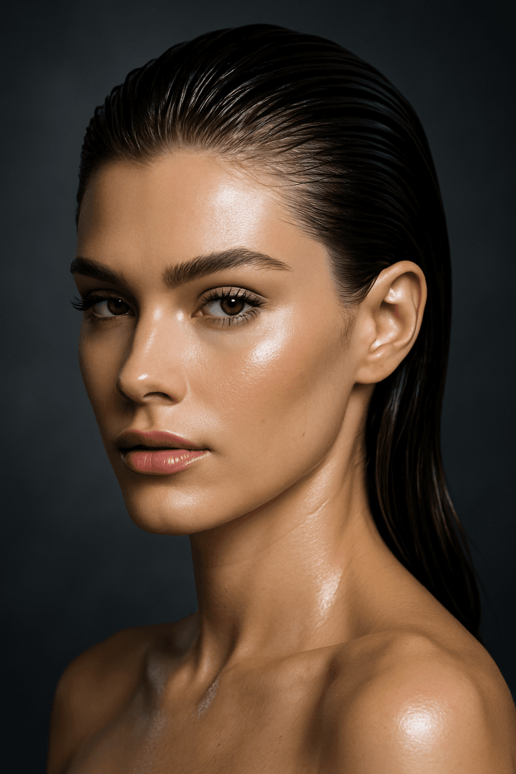 Slicked-Back Wet Look: The Ultimate Power-Hair Style Guide