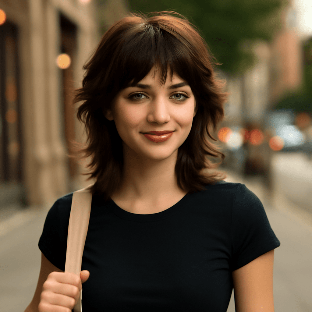 wolf cut women